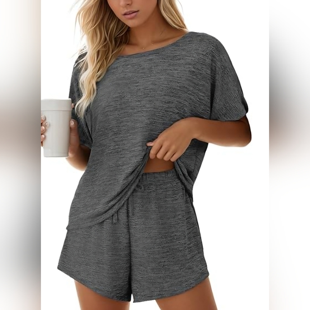 Cupshe Heather Gray Pajama Set Loungewear